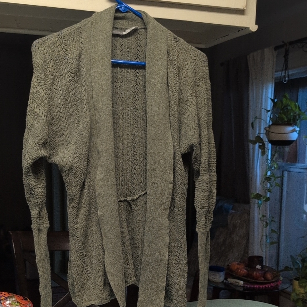 Athleta Olive Knit Cardigan
